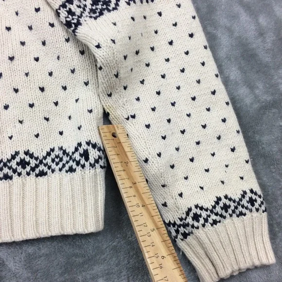 Polo Ralph Lauren Shawl Collar Sweater Mens L Reindeer Nordic Fair Isle Angora - Picture 10 of 15